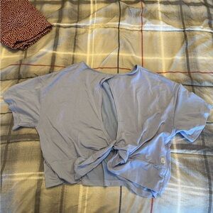 Buff bunny crop top periwinkle color size medium